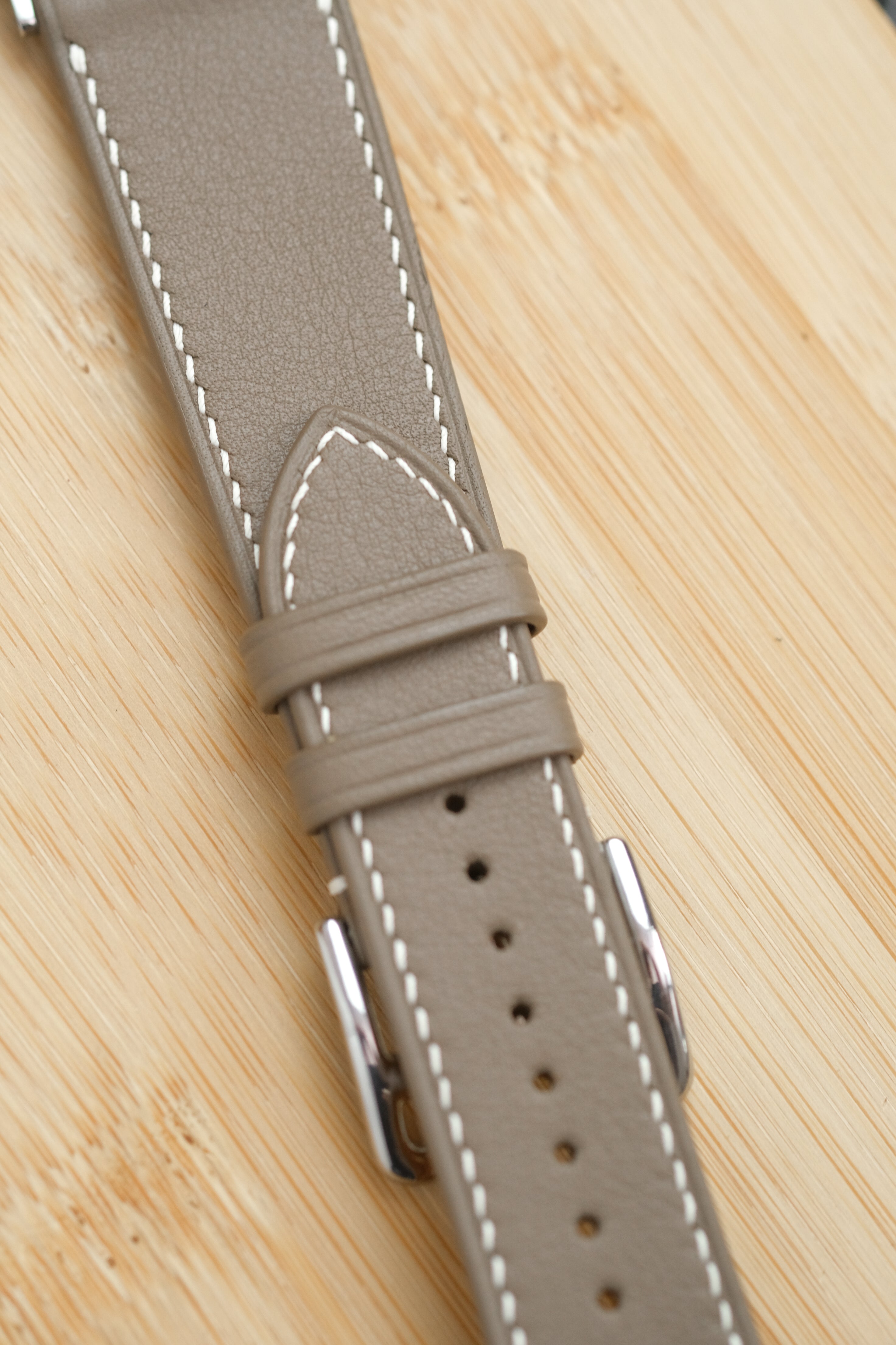 Taupe Swift Italian Calfskin Apple Watch Strap