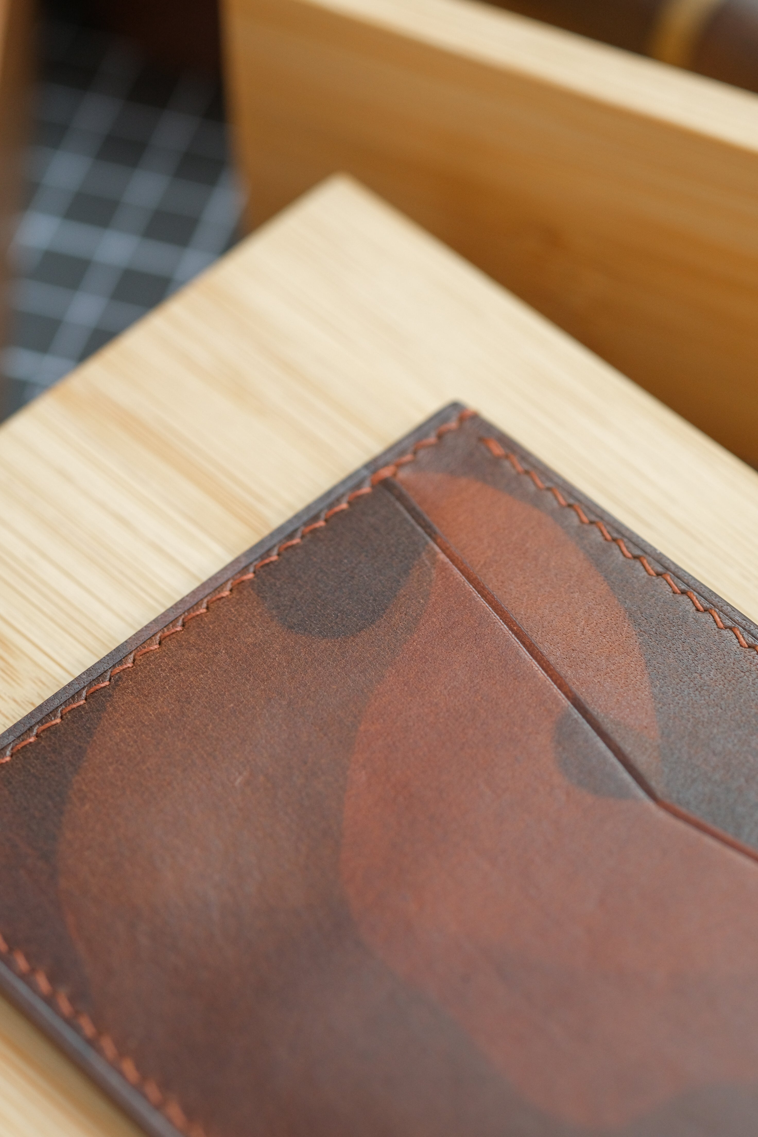 Brown Camo Cowhide "Kellie" Card Holder