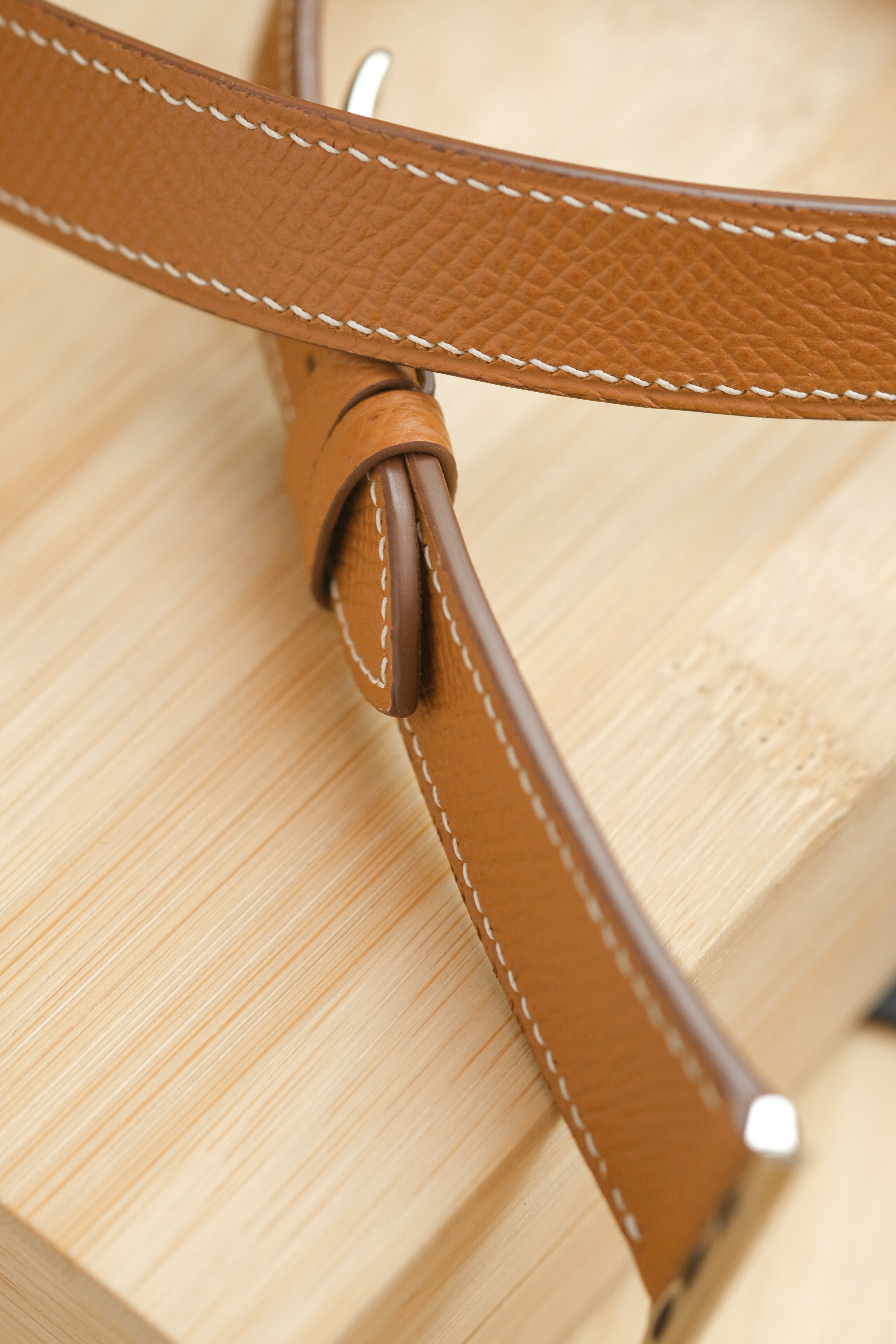 Double-Tour Calfskin Leather Watch Strap