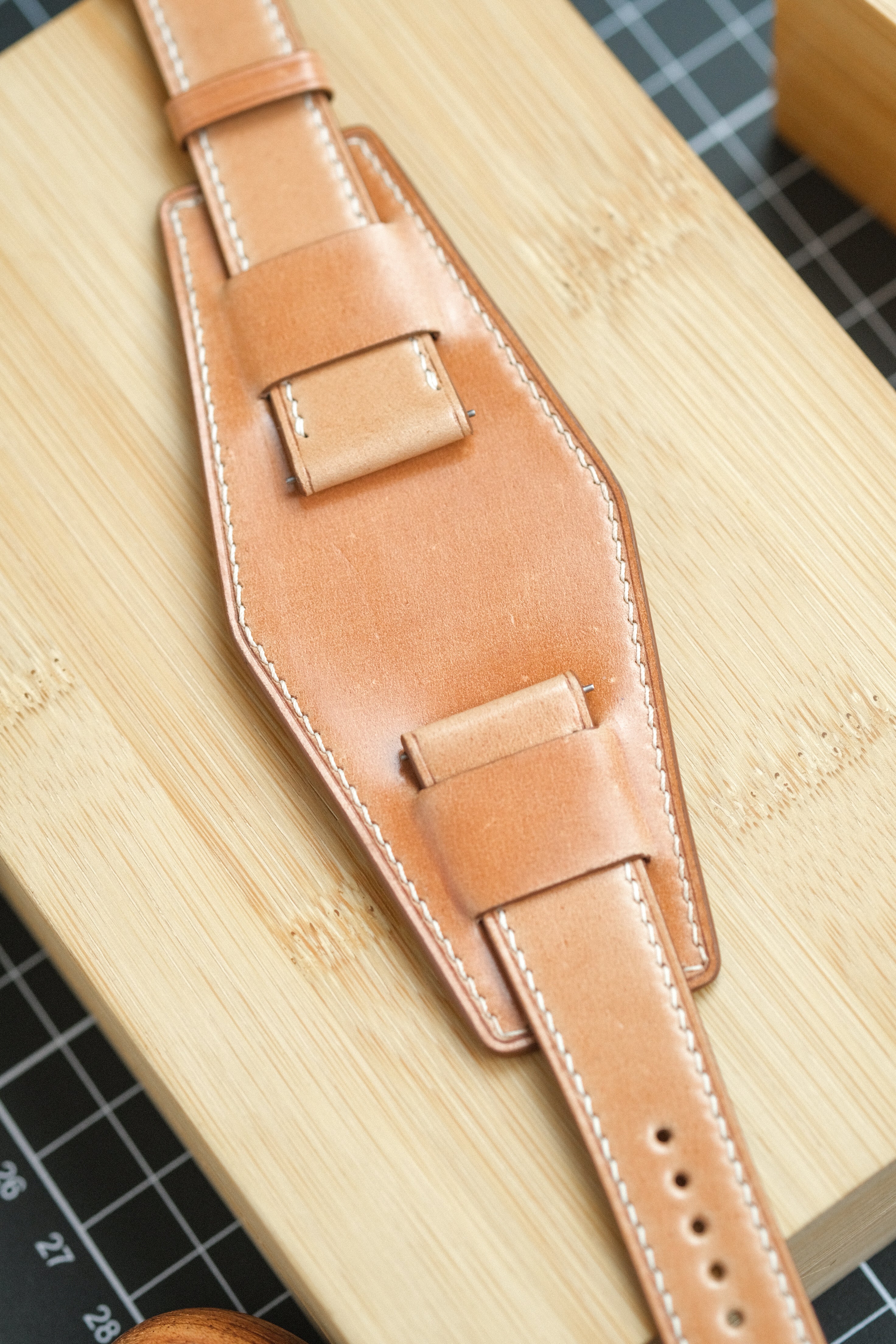 Natural Shell Cordovan Bund Strap