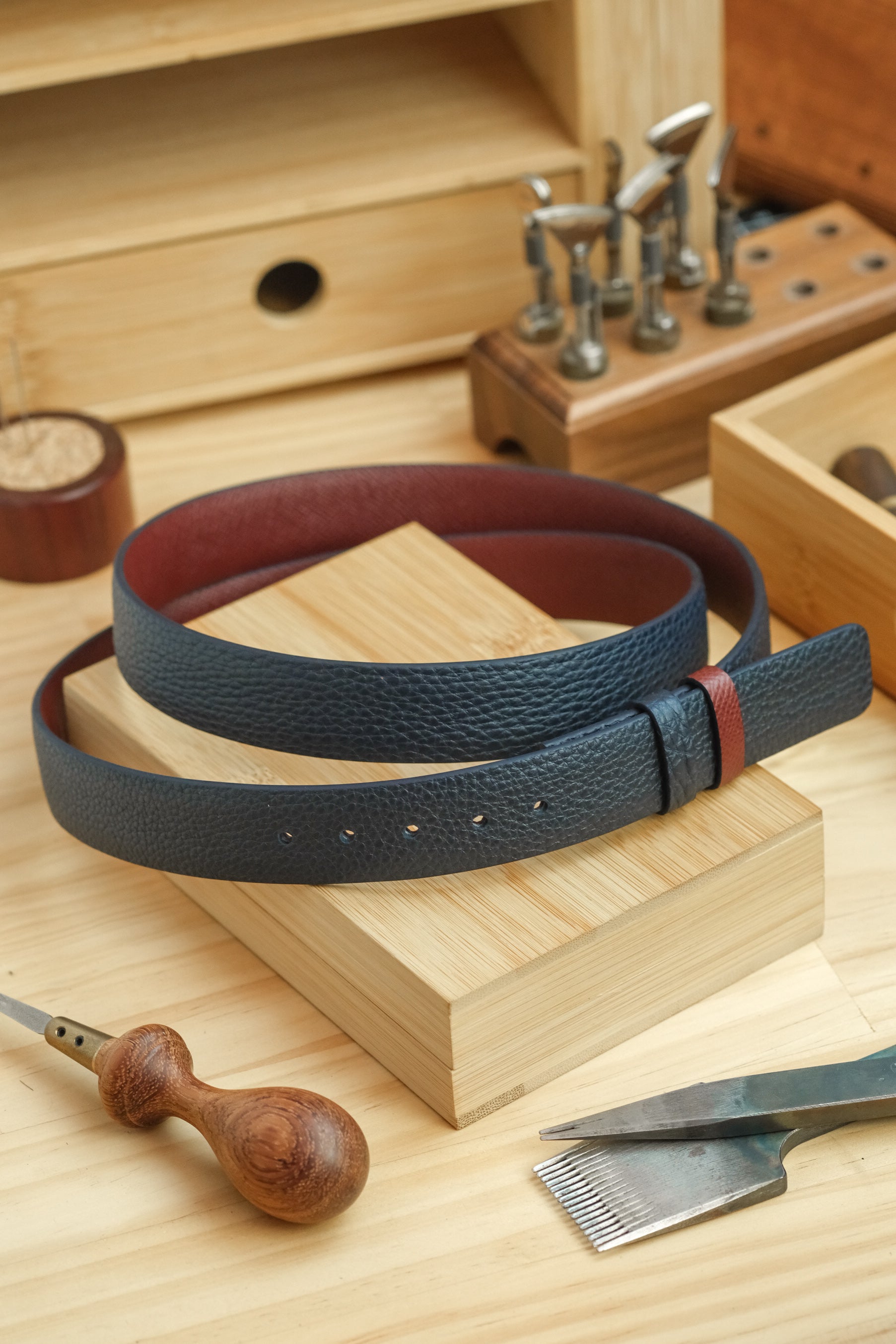 Custom BYO-Buckle Reversible Belt