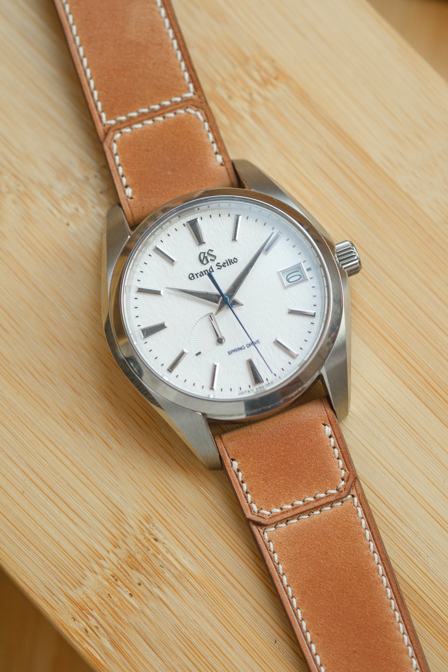 Natural Unglazed Shell Cordovan Reverse Folded Strap