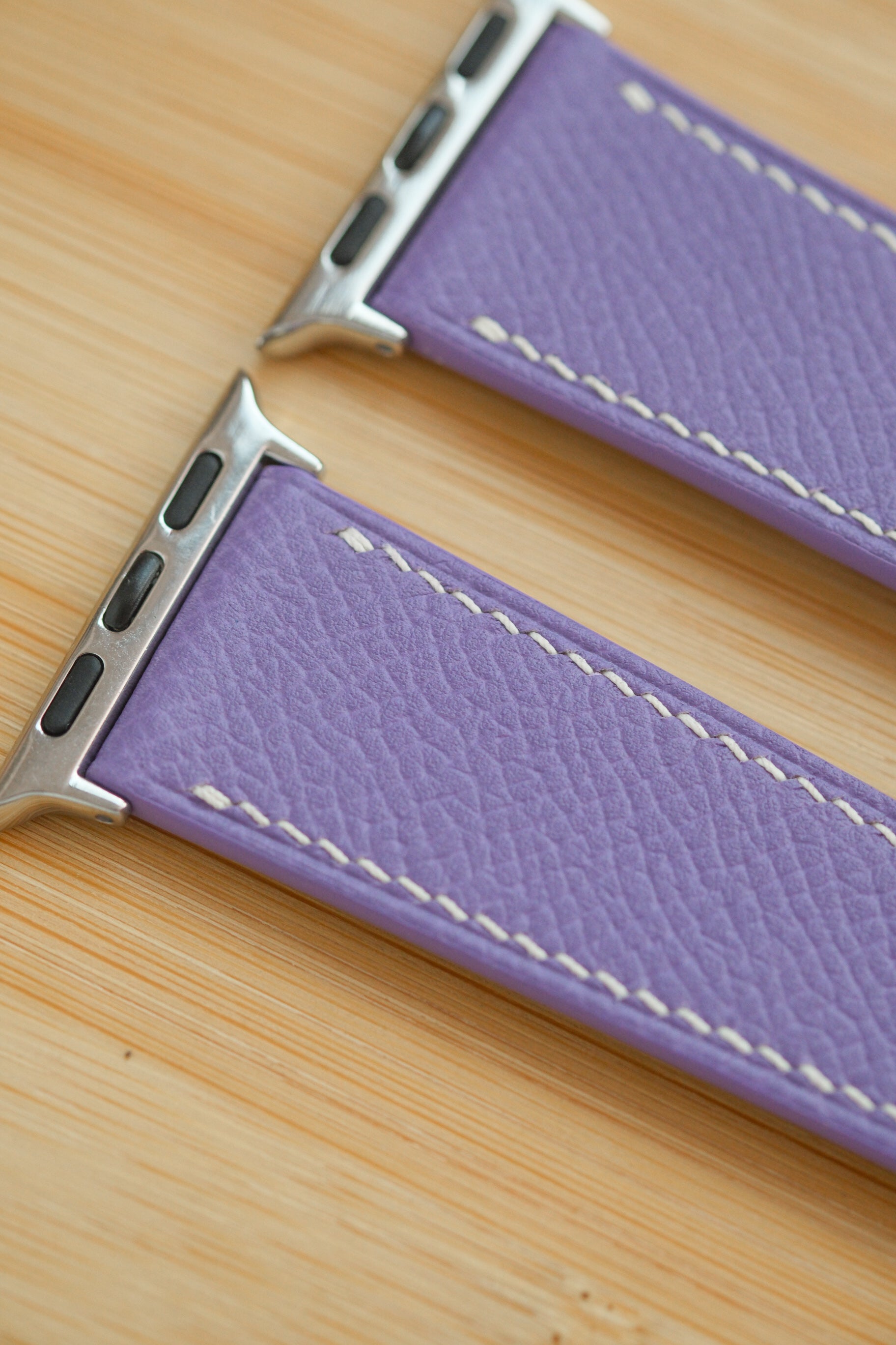 Lavender Purple Epsom Calfskin Apple Watch Strap