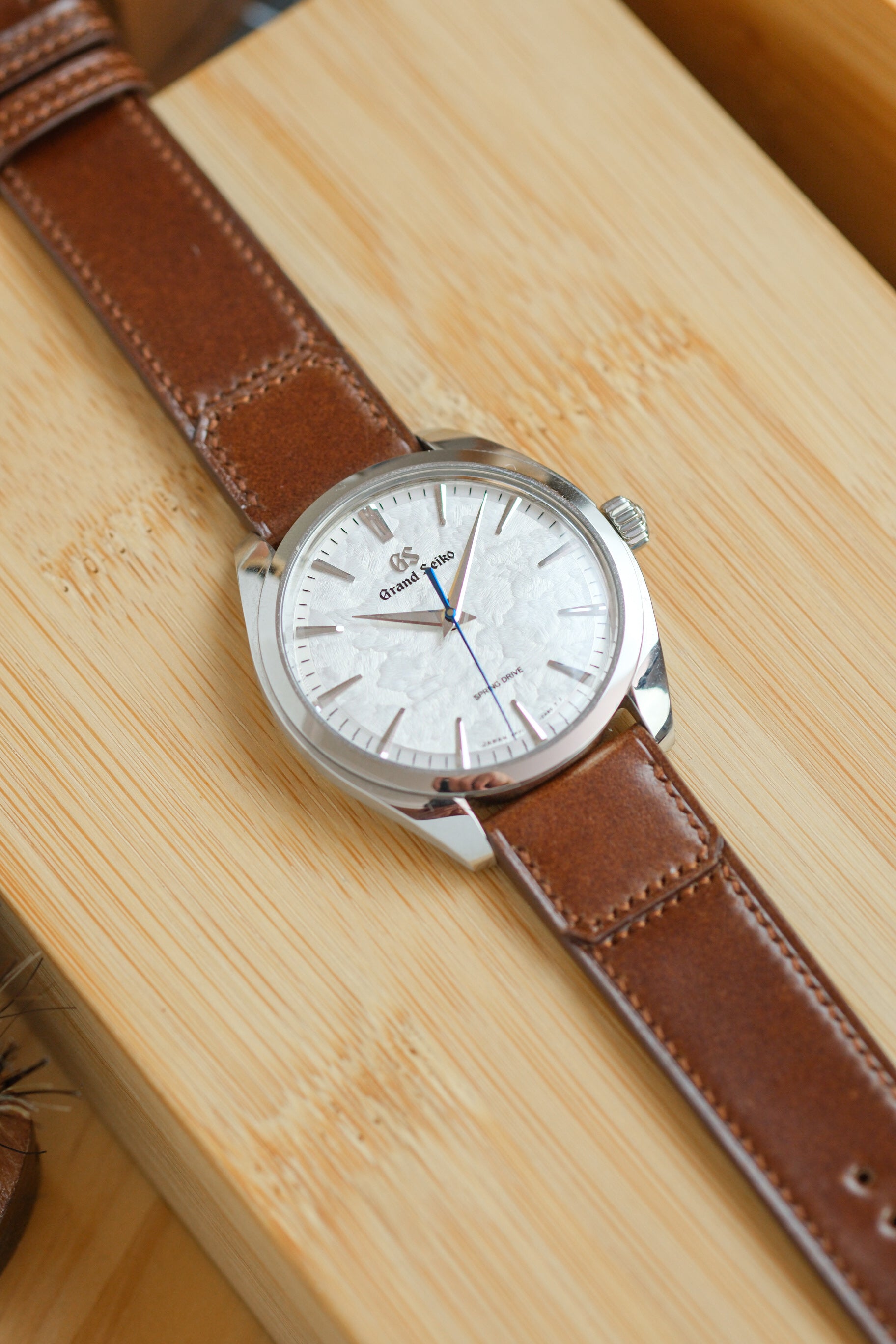 Coffee Brown Shell Cordovan Reverse Folded Strap