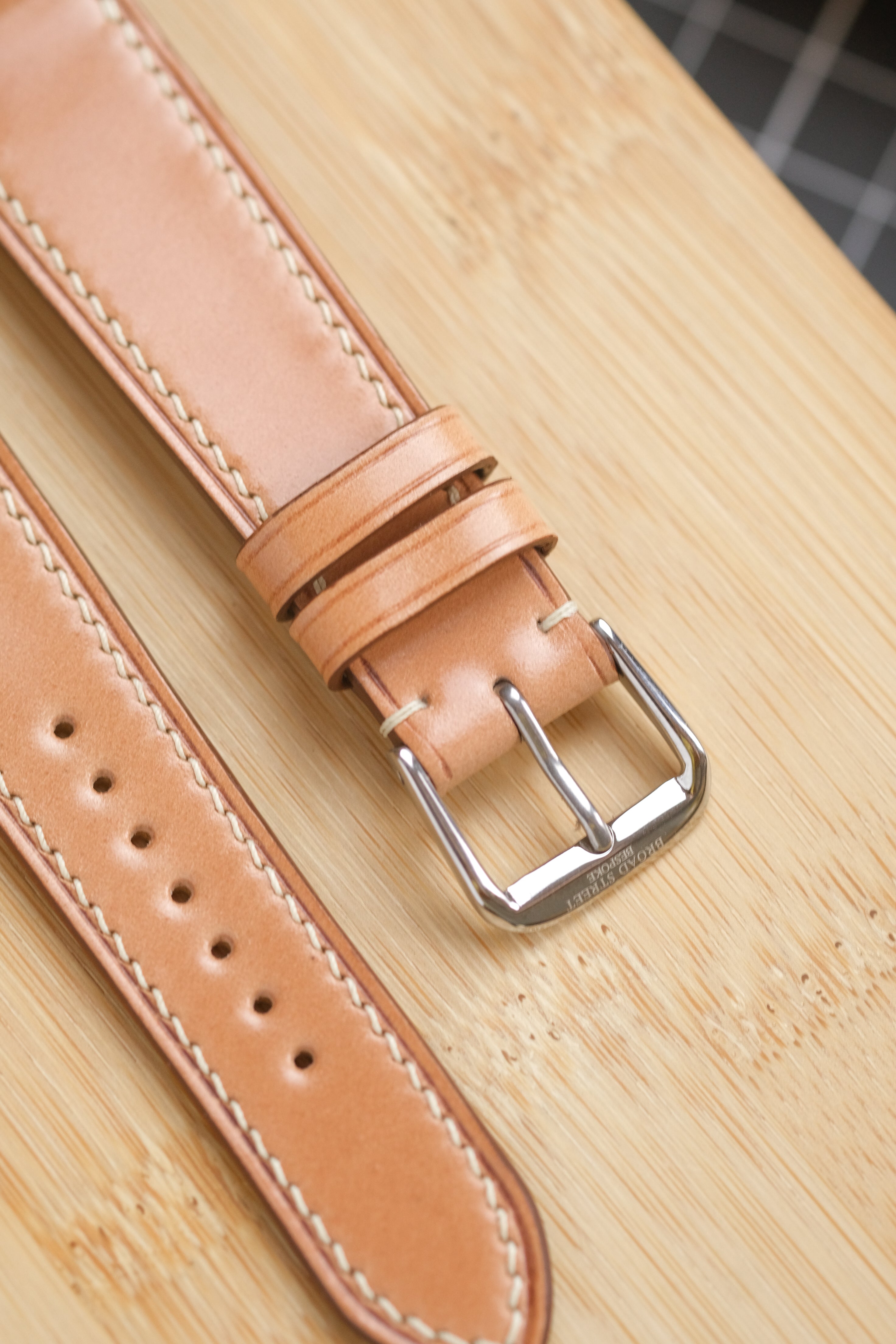 Natural Shell Cordovan Leather Strap