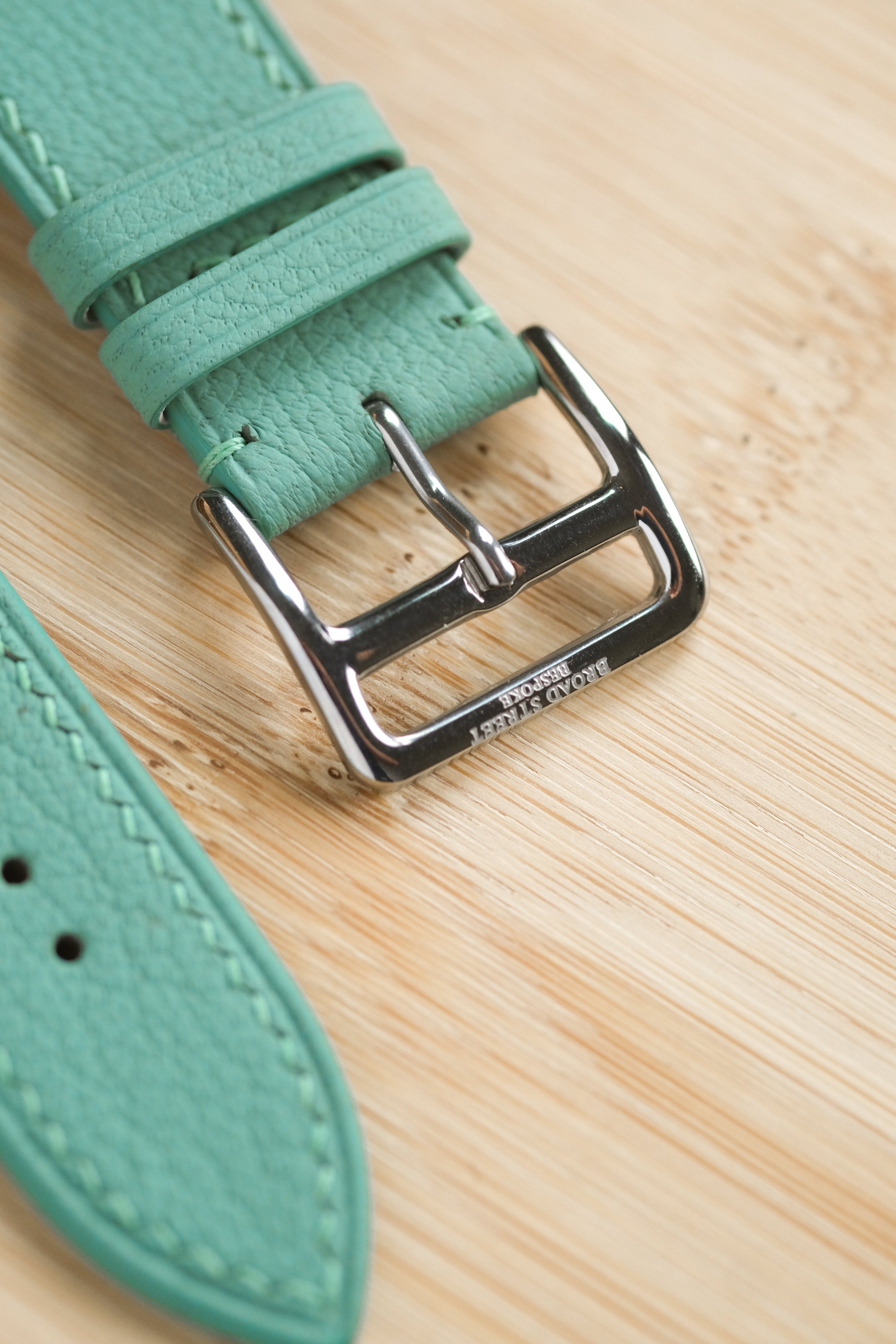 Turqouise Blue French Goatskin Apple Watch Strap