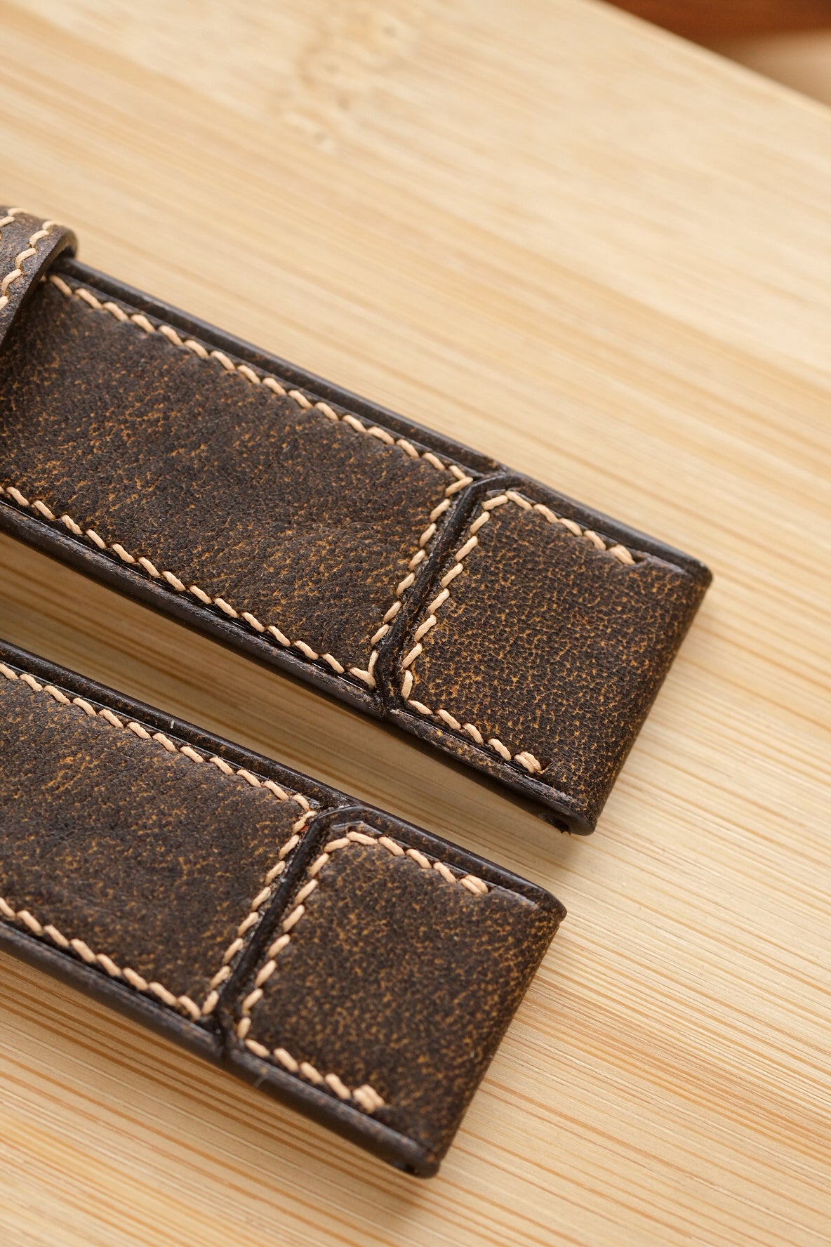 Whiskey Habana Cowhide Reverse-Folded Strap