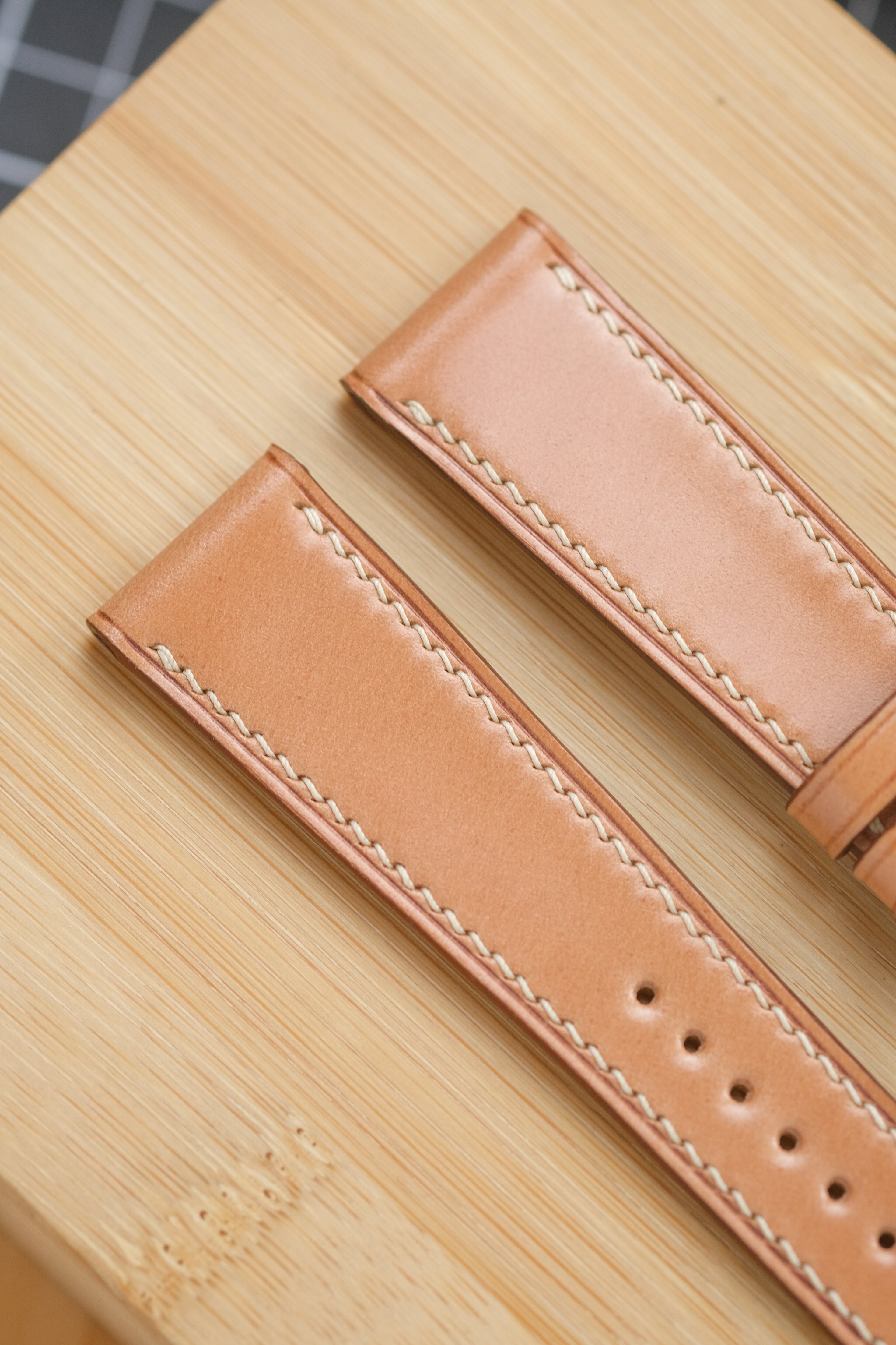 Natural Shell Cordovan Leather Strap