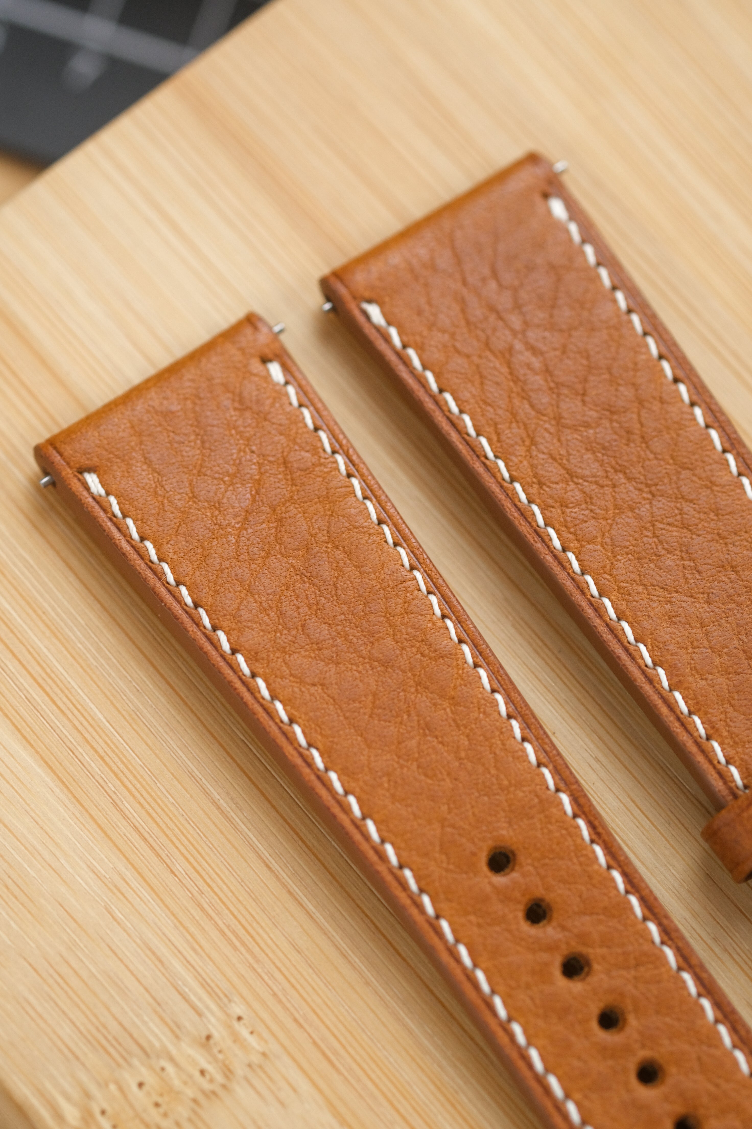 Whiskey Vachetta Cowhide Leather Strap