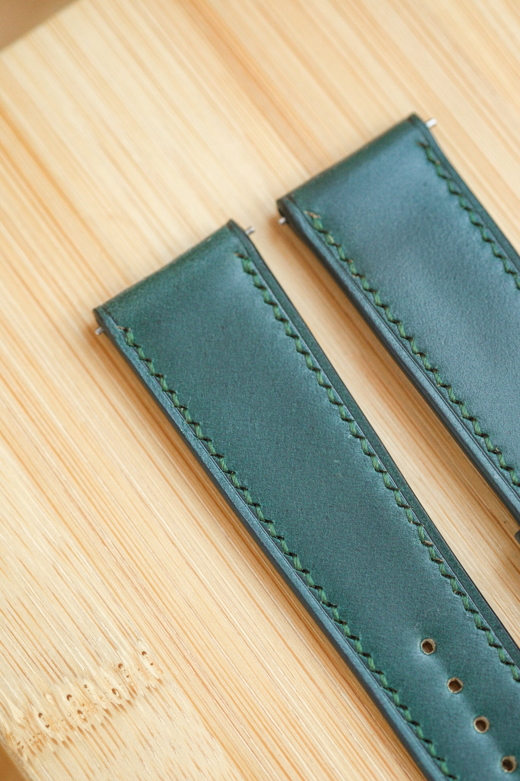 Signature Bottle Green Shell Cordovan Leather Strap